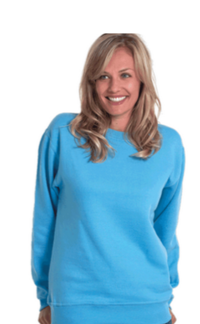 UC203 - Classic Sweatshirt 50% Polyester 50% Cotton  300GSM White £7.49 Colours £8.49