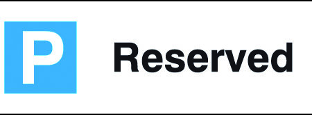 TRAF1202RP - 200x600mm Reserved Parking Sign - Rigid