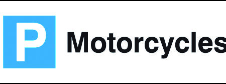 TRAF1211RP - 200x600mm Motorcycles Parking Sign - Rigid