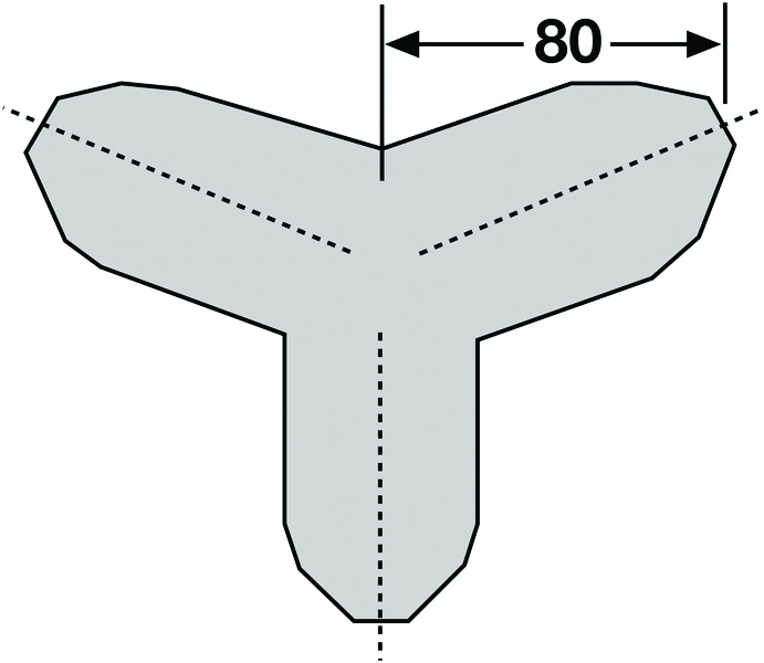 TRAF184 - Foam Edge Protector - Trapeze (External Tri Corners)