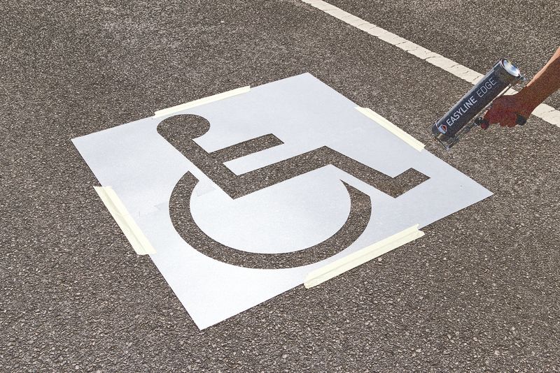 TRAF727 - Disabled Parking Bay Stencil