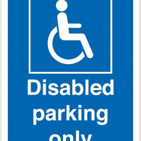TRAF990AJAGP - 400x300 Disabled parking only