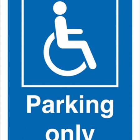 TRAF993AJAGP - 400x300 Disabled parking only