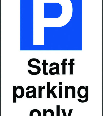 TRF0351AJAGP - 400x300 Staff parking only