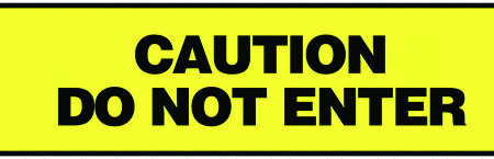 TWP52 - Warning Tape- 76mm x 16.5m - Caution Do Not Enter