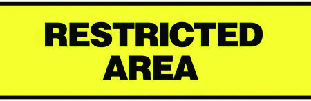 TWP62 - Warning Tape- 76mm x 16.5m - Restricted Area