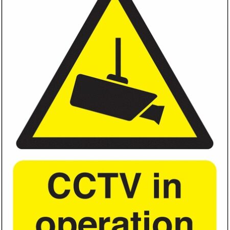 VA06A/A - 400x300mm CCTV in operation Vandal resistant sign