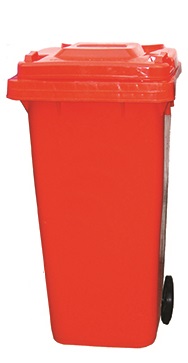 WASTE30/R - 120 Litre Wheeled Bin - Red