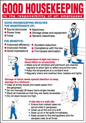 WC81 - 600x420mm Good housekeeping Poster