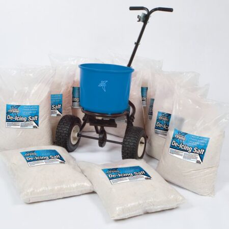 WINTER1 - Salt Spreader Kit - 10 x 25kg bags of salt and 1 x 18kg Salt Spreader