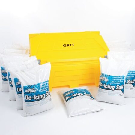 WINTER11 - 400L Salt & Grit Bin Kit - 16 x 25kg bags of salt and 1 x 40 Litre Grit Bin
