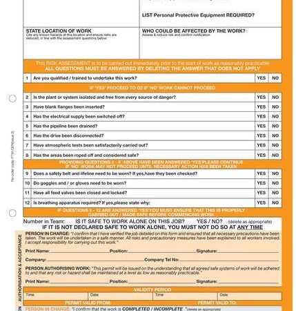 WP05 - General Work - Permits to Work
