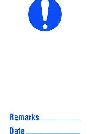 WT55A - 110x50mm Mandatory blank Maintenance Safety Tag