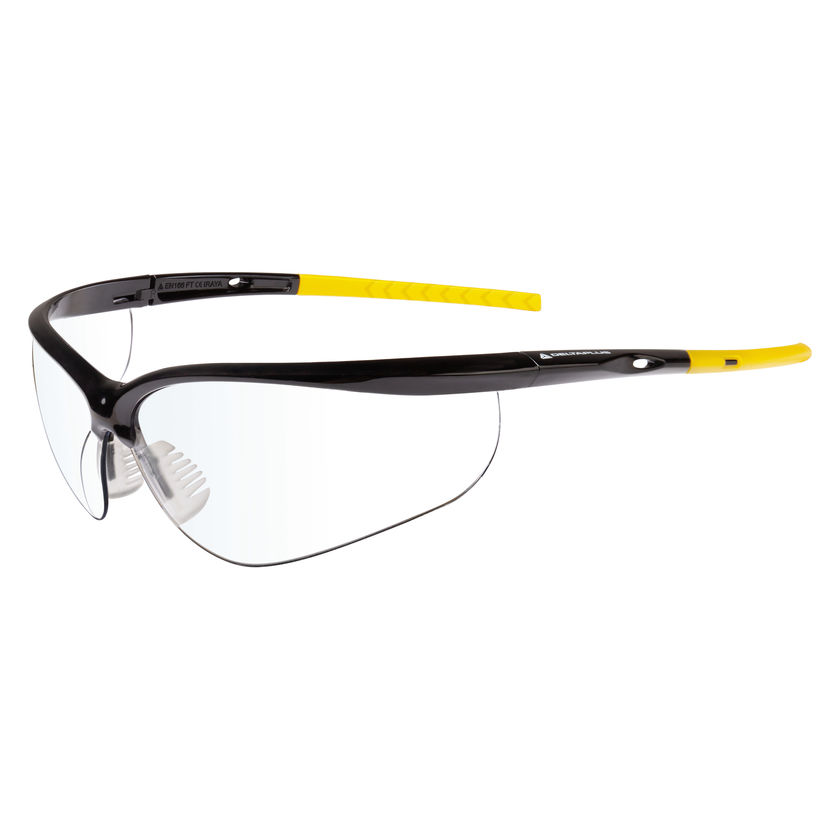 Delta Plus Iraya Glasses - Sport Design Anti-fogging - Anti-scratch - UV400. Lightweight, 24g. Extra soft nose bridge EN166 1 FT / FT