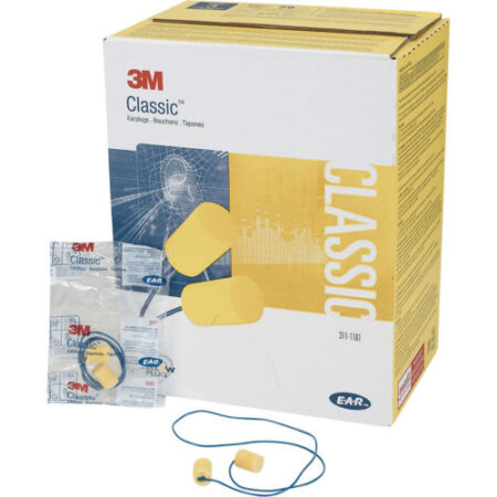 3M Classic Corded - CC-01-000 - 31 SNR Classic corded foam ear plugs, SNR 31.