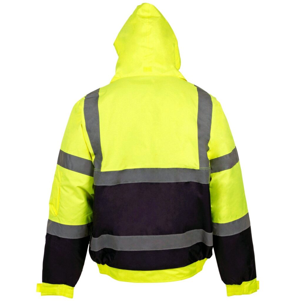 35541 Standard Hi Vis Yellow 2 Tone Bomber Jacket