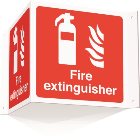 FR07216AE - 200x400mm Fire extinguisher Projecting 3D Sign