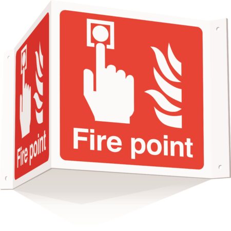 FR07916AE - 200x400mm Fire point Projecting 3D Sign