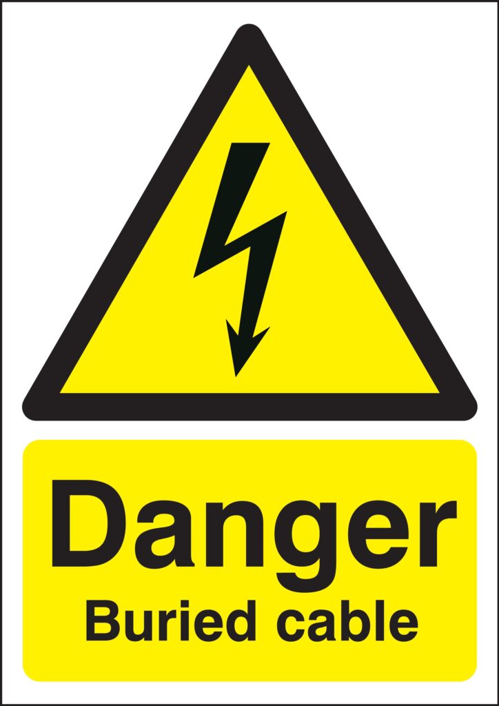 HA09749R - 420x297mm Danger Buried Cable - Rigid