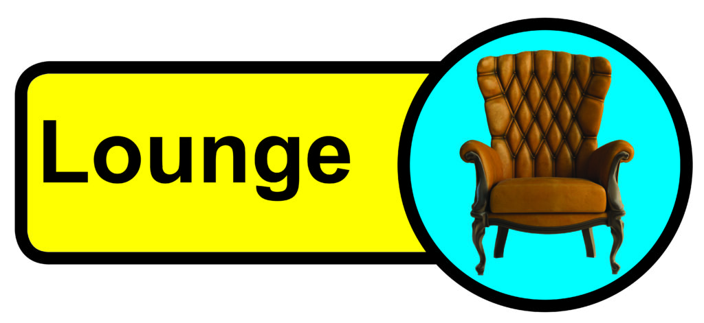 KAI001 - 210x480mm Lounge Dementia Sign