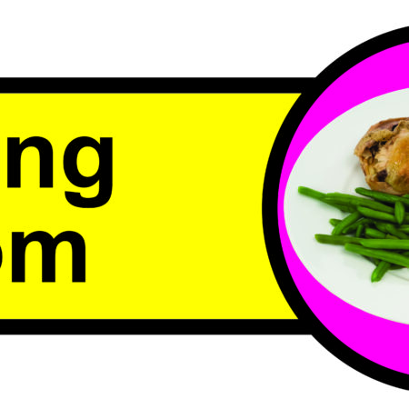 KAI005 - 210x480mm Dining Room Dementia Sign