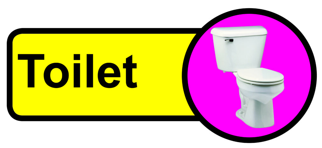 KAI006 - 210x480mm Toilet Dementia Sign