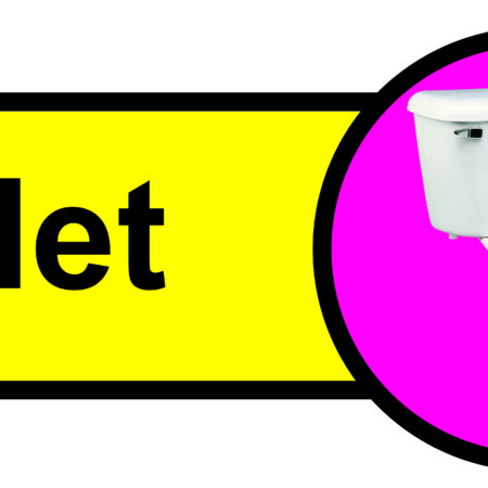 KAI006 - 210x480mm Toilet Dementia Sign