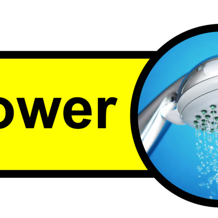 KAI013 - 210x480mm Shower Dementia Sign