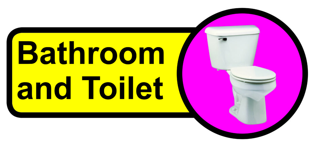 KAI018 - 210x480mm Bathroom & Toilet Dementia Sign