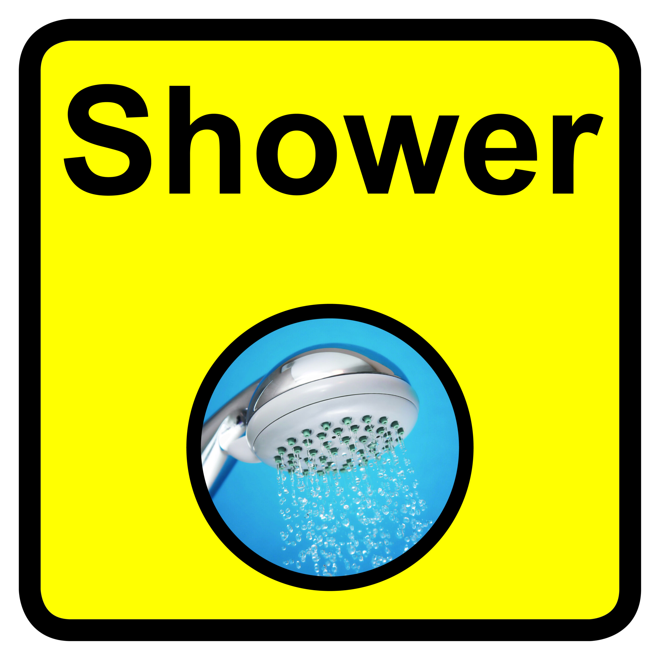 KAI109 - 300x300mm Shower Dementia Sign