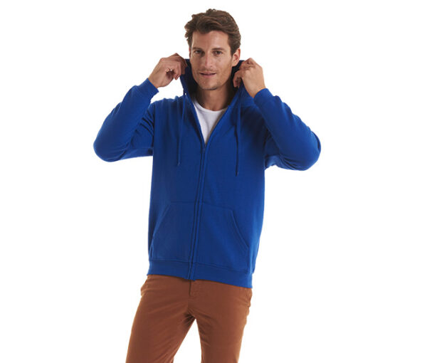 UC504 Adults Classic Full Zip Hooded Sweatshirt Unisex, 50% Polyester 50% Cotton 300GSM