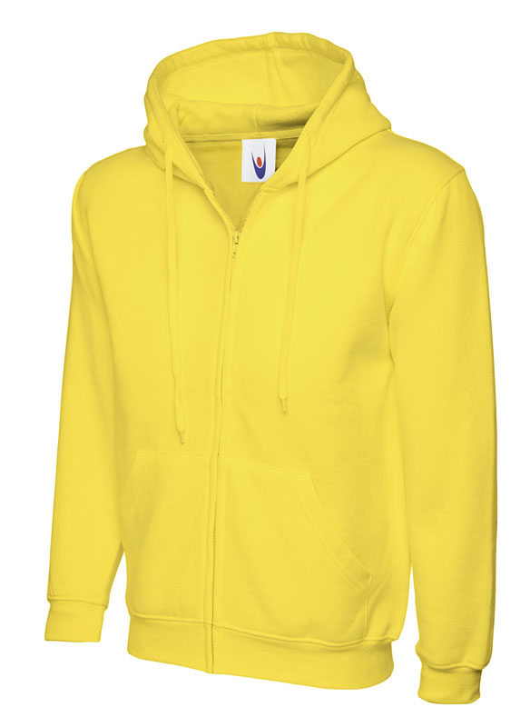 UC504 Adults Classic Full Zip Hooded Sweatshirt Unisex, 50% Polyester 50% Cotton 300GSM