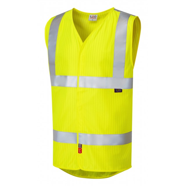 W19-Y - Class 2 LFS Anti-Static Waistcoat Yellow