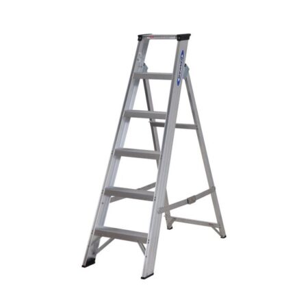 304TSA1 Industrial Non-Slip Swingback Stepladders - Image 3