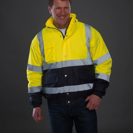 YK201 Hi-Vis 2 Tone Bomber Jacket Replaced by HVP218 - Image 2