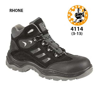 4114 - Rhone Black Safety Boot