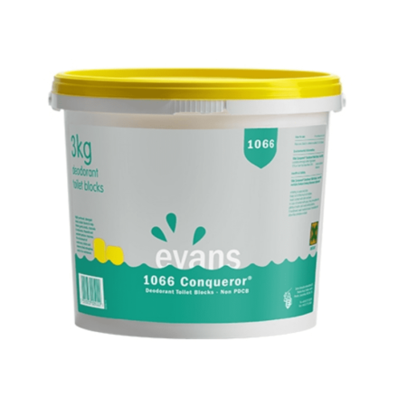 CD5954 Evans 1066 Conqueror Deodorant Toilet Blocks 3kg