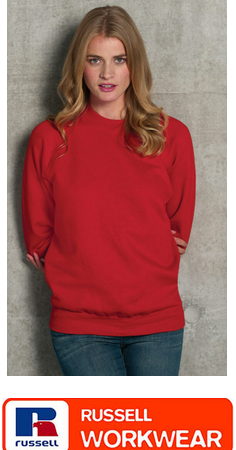 7620M - Classic Iconic Russell Hard wearing Sweatshirt 50% combed ring spun Cotton, 50% Polyester* Weight 295gsm