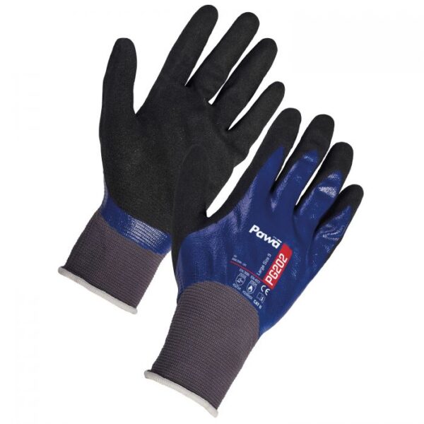 Pawa PG202 Oil-Resistant dual layer nitrile coated glove