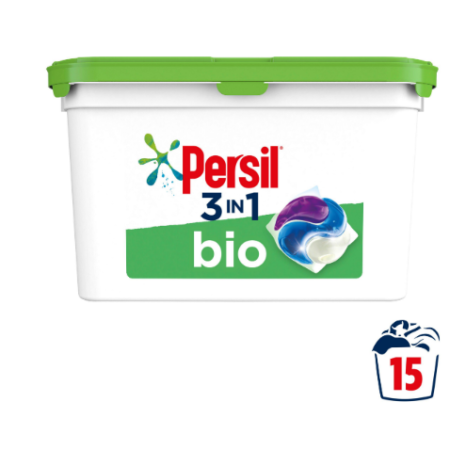 Persil Bio 3in1 Washing Liquid Capsules 15 Washes