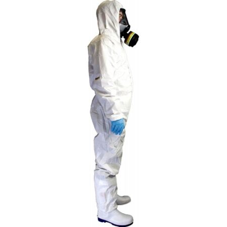 EKA55 - (55gsm) Laminated Coverall Type 5B/6B - White - Image 2