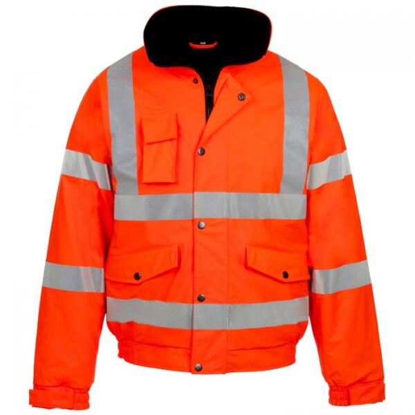 37281 - Storm-Flex® Extreme Orange PU Bomber Jacket combination of waterproofness and breathability