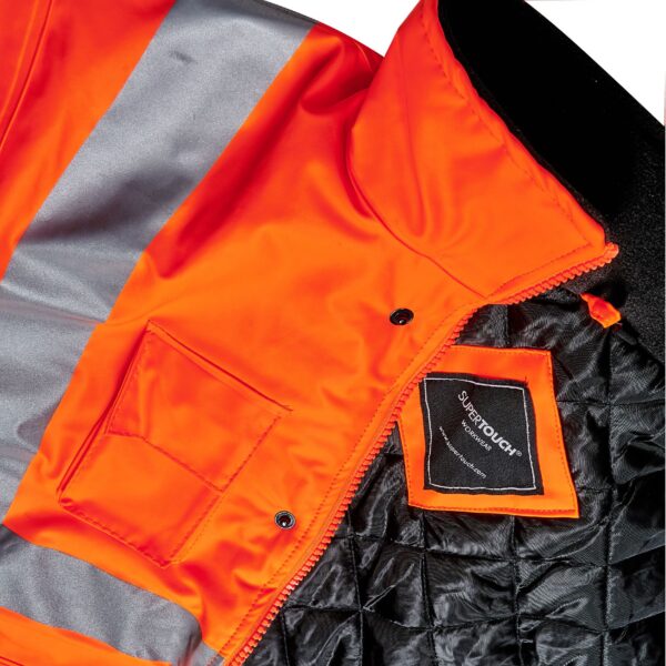 37281 - Storm-Flex® Extreme Orange PU Bomber Jacket combination of waterproofness and breathability