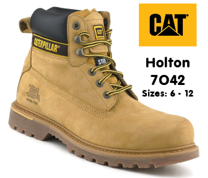 7042 - Holton Honey Leather Goodyear Welted Safety Boot