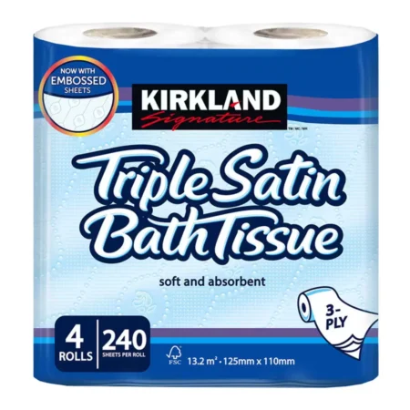 1128517 - Kirkland Signature Triple Satin 3-Ply Toilet Tissue, 40 Rolls