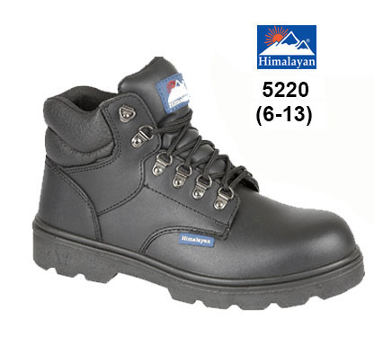 5220 HIMALAYAN Black Fully Waterproof Safety Boot with Steel Midsole PU/PU Outsole S3 SRC
