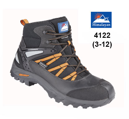 HIMALAYAN Black Gravity TRXII "Poron" Waterproof Boot with Metal Free Cap/Midsole & Gravity Sole