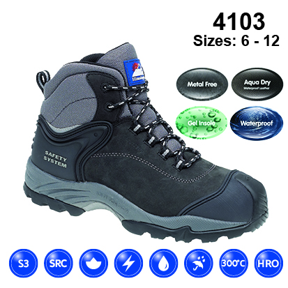 HIMALAYAN 4103 Black Nubuck Safety Boot