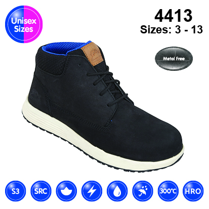 HIMALAYAN Black #Urban Nubuck Sneaker Style Safety Boot