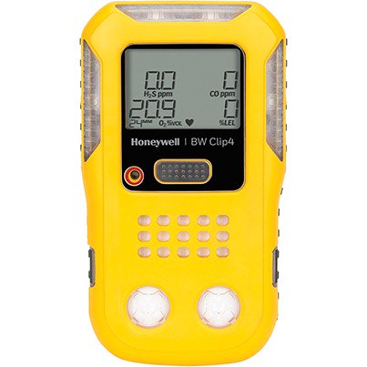 BWC4-Y-E - Honeywell BW Clip4 Two-Year Multi-Gas Detector (O2, CO, H2S, % LEL)